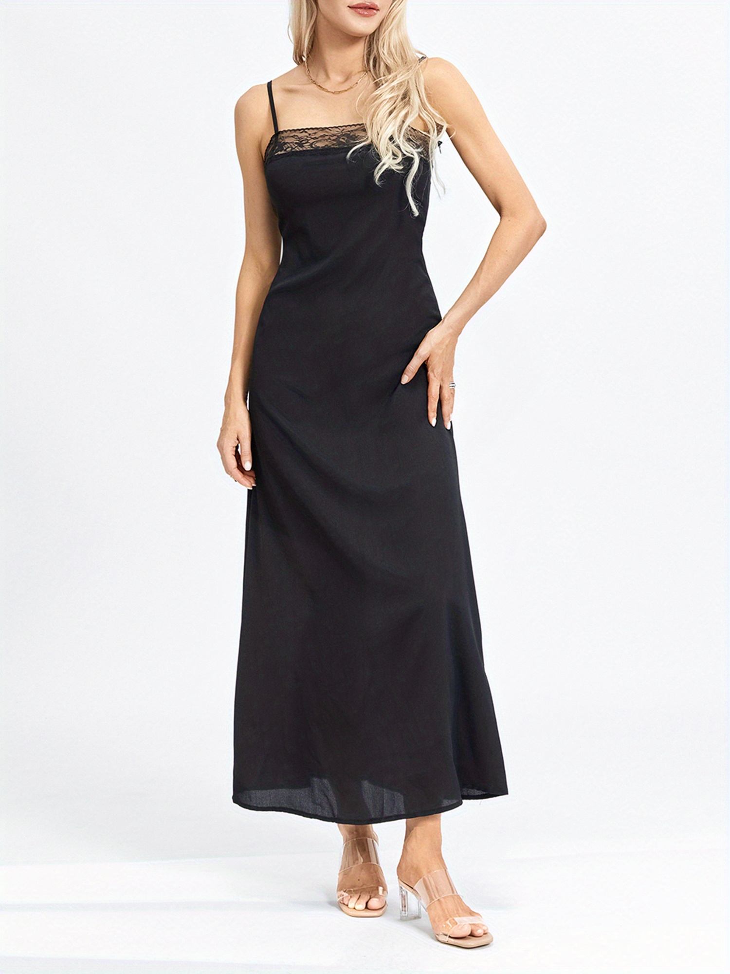 womens elegant sleeveless square neck mermaid trumpet dress - Temu