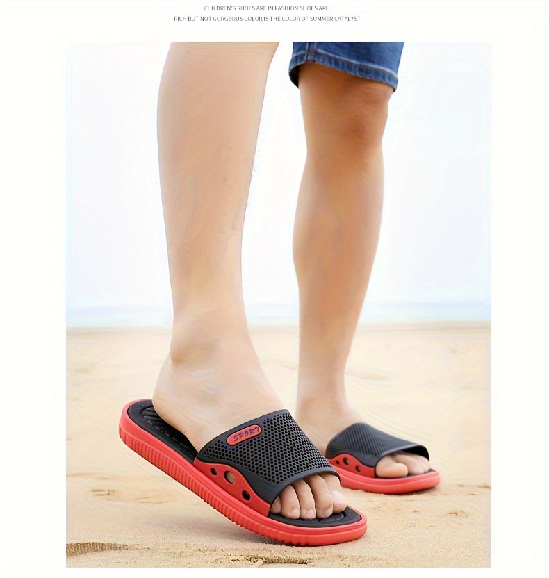 mens stylish open toe breathable eva slides comfortable non slip durable casual sandals with       beach or casual attire beach footwear stylish sandals eva sandals Product details 22
