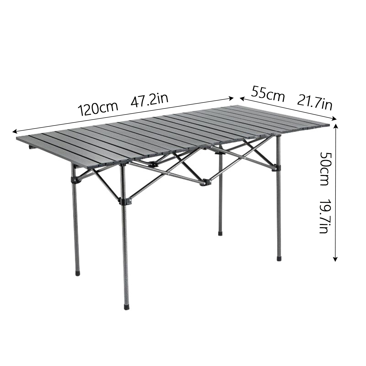 47 inch customizable name black portable folding table   extra large heavy duty portable folding table for stalls camping bbq music festivals night markets no installation required heavy duty portable folding table