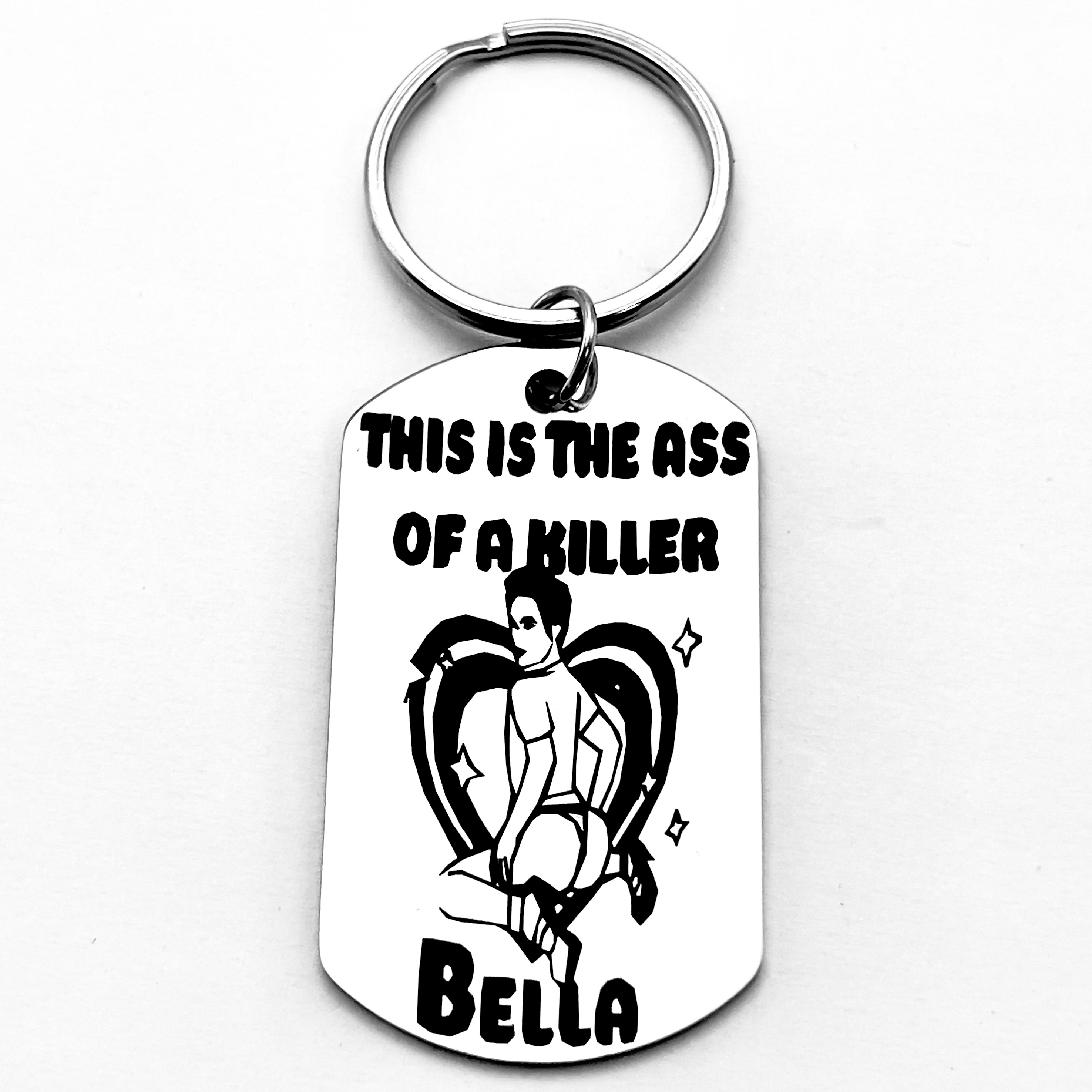 

This Stainless Steel Keychain Featuring 'this Is Butt' Is Suitable For Men And Women As A Gift Accessory, Holiday Birthdays, Parties, Fashionable And Interesting Gift Accessories.