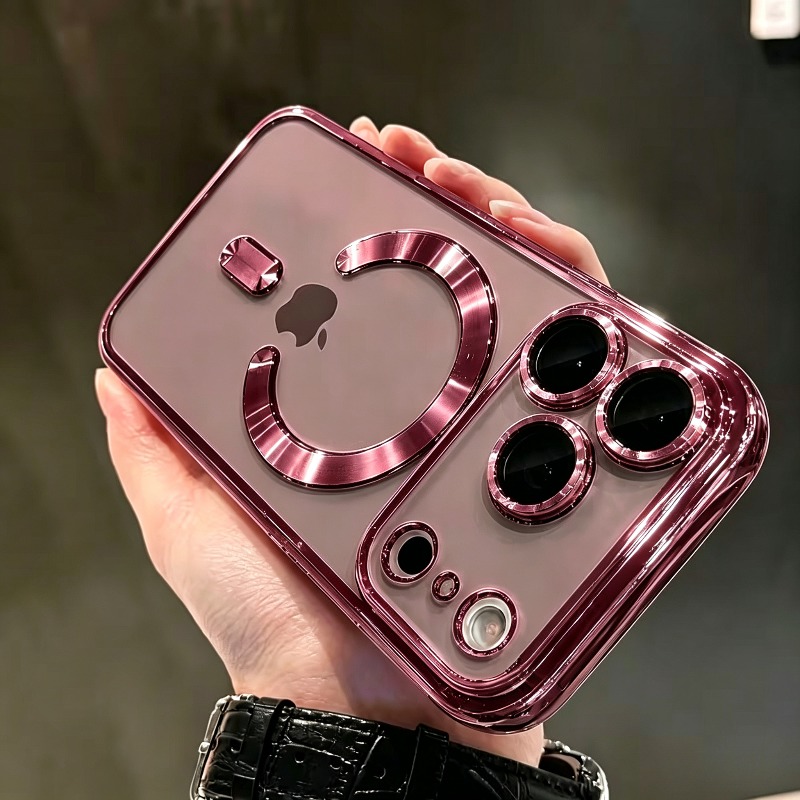 TEMU Phone Case: Electroplated, Shock-resistant Magnetic Case Designed Specifically For The 18 Pro Max/18 Pro And 17 Pro Max/17 Pro, Featuring