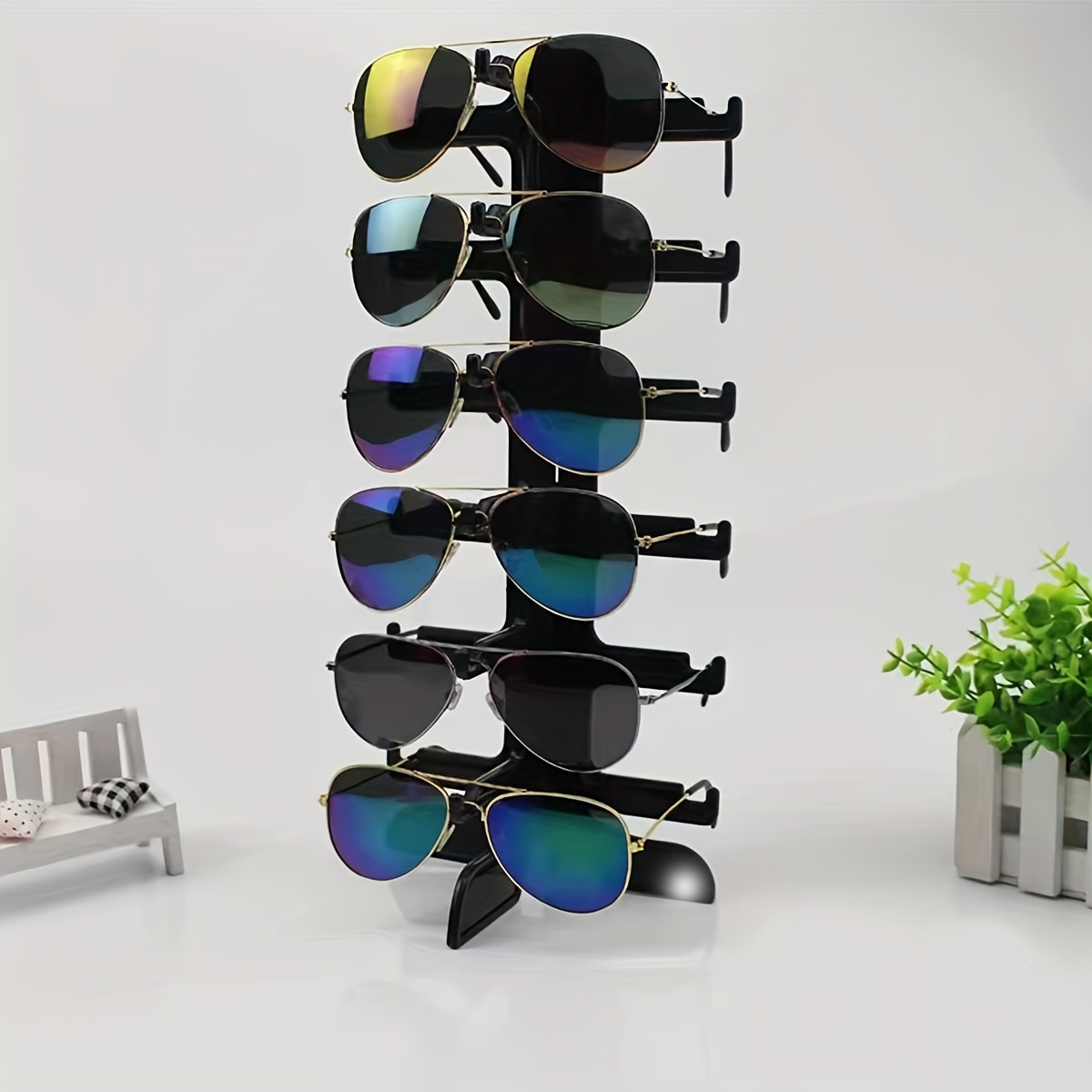 1pc Easy Style Glasses Storage Shelf, Men And Women Sunglasses Display And Storage Shelf