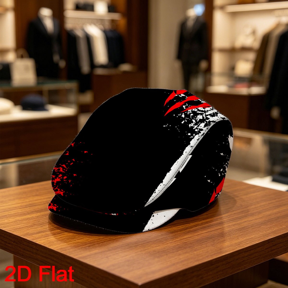 TEMU 1 pièce Casquette plate 2D avec de griffes de , impression , casquette plate réglable, casquette Ivy, pour homme, casquette Gatsby, légère,