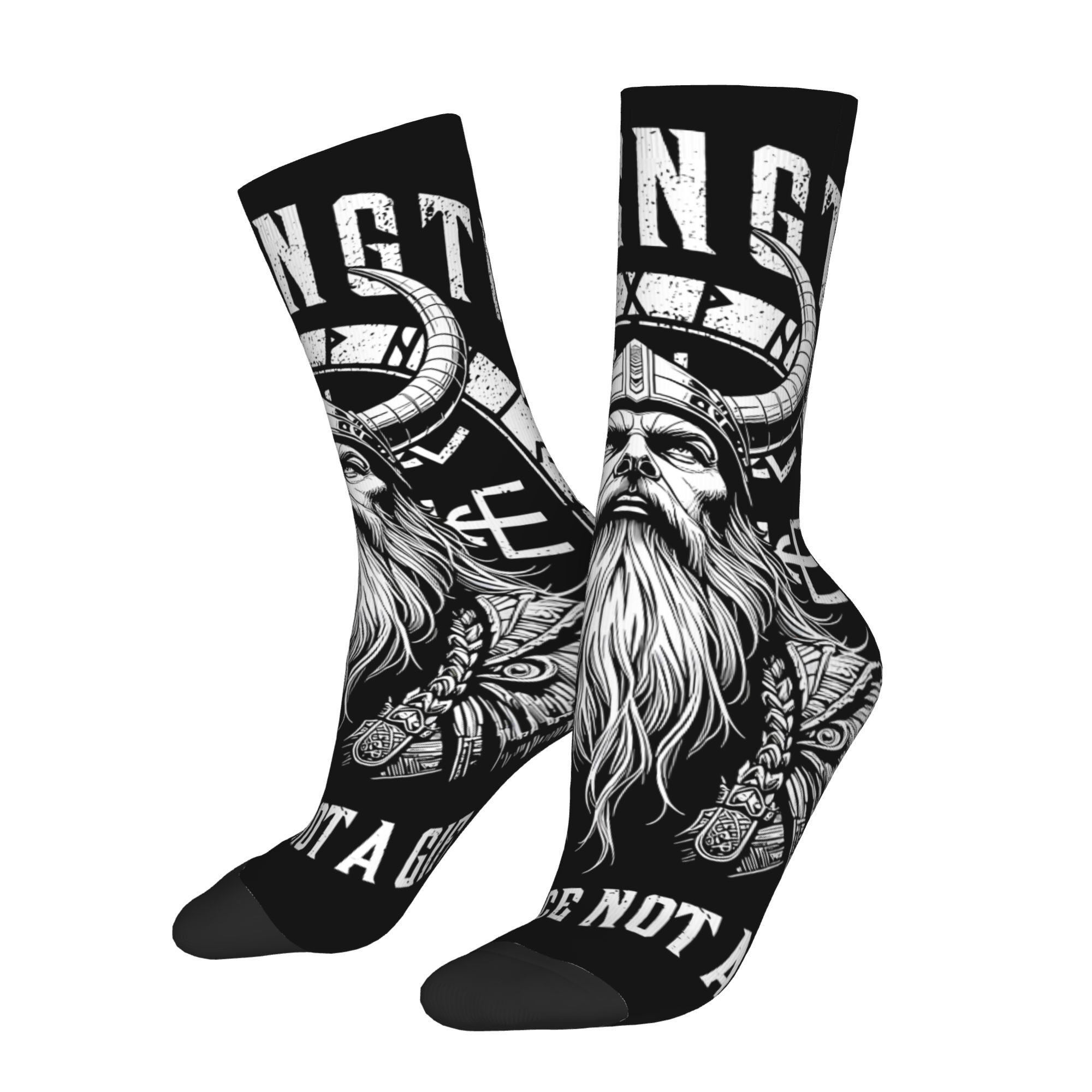 TEMU 2d Print Design Print Socks Sports 3d Print Mid-calf Socks