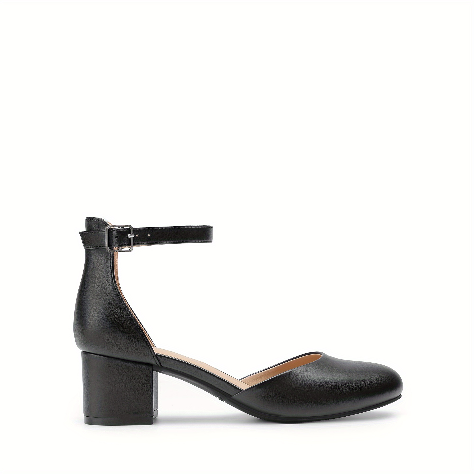 Dress Low Block Heel Party Shoes Women'S Closed Round Toe Low