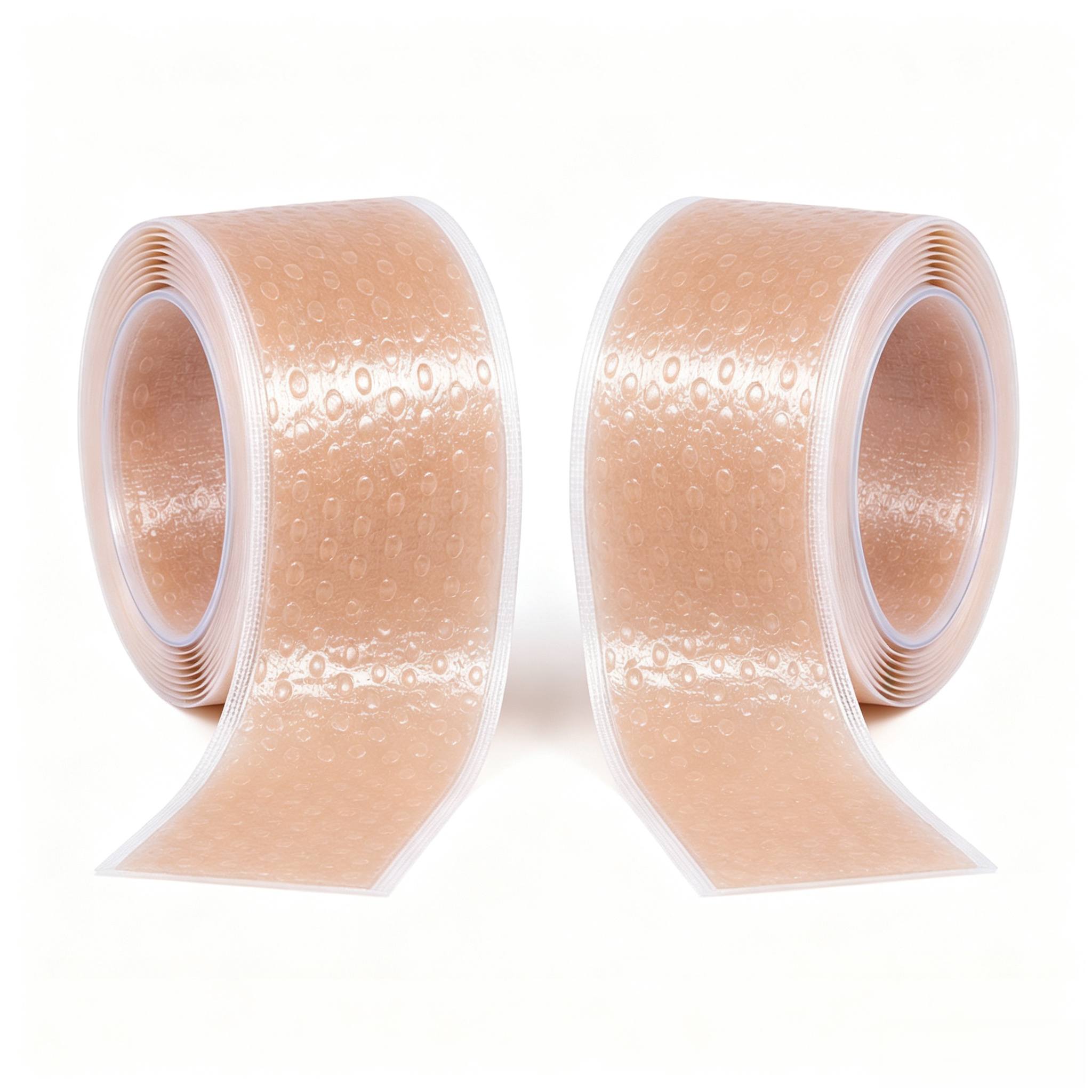 TEMU 2 Rouleaux de Bande de Protection de Transparente, Douce et Respirante, Imperméable, Bande de Tissu Auto-Adhésive, Facile à Couper, Adaptée pour