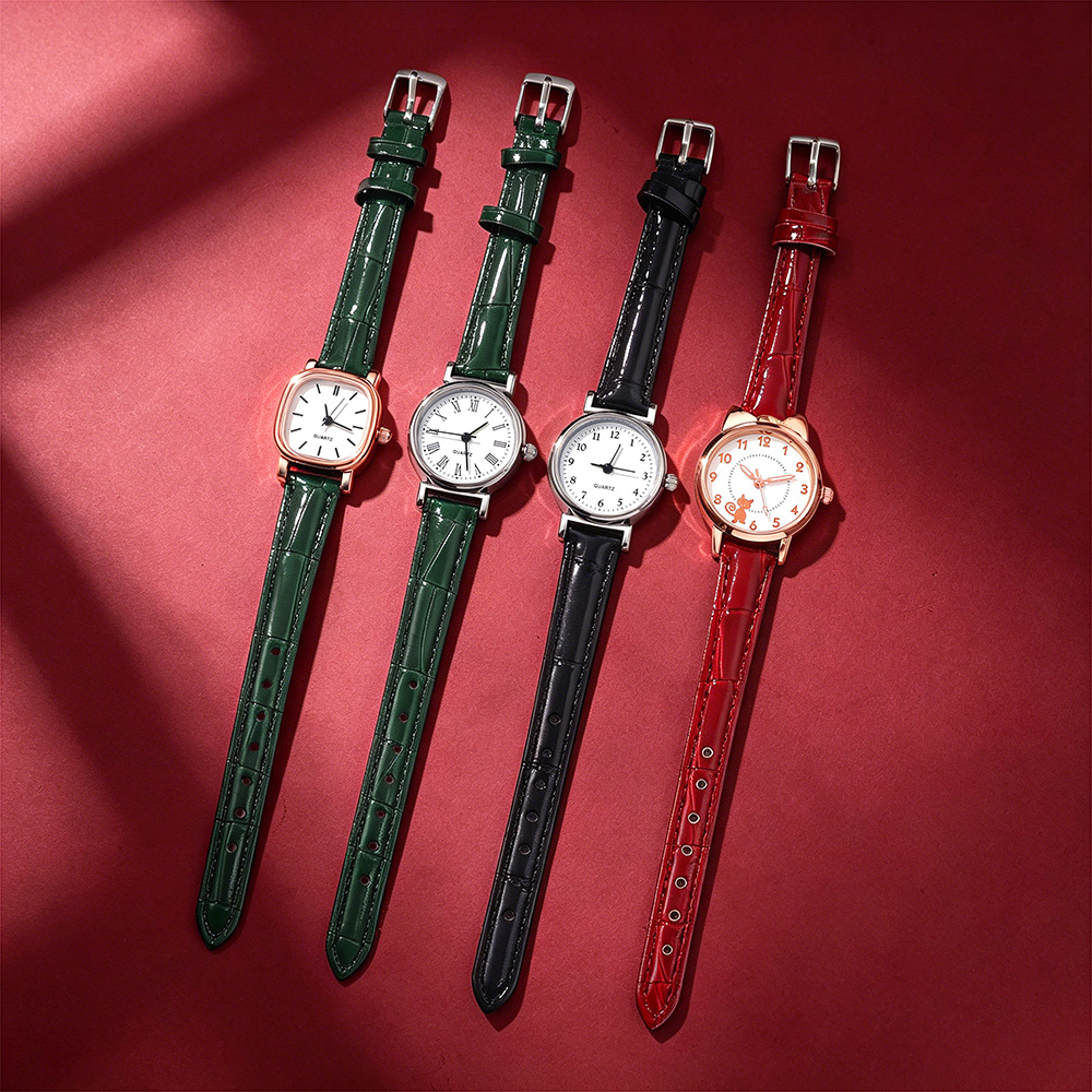 4pc Elegant Quartz Women's Watches Gift Set