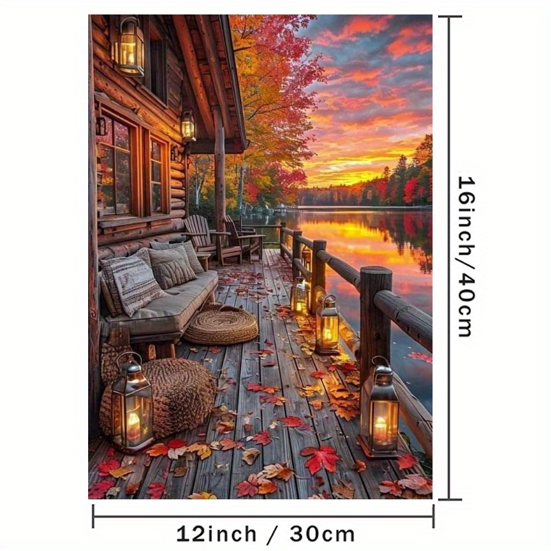 TEMU 2d Flat, 2d Flat, 1pc Dusk Poster Canvas Wall Art For Home Decor, Realistic Style Poster Wall Decor High Quality Canvas Prints For Living Room