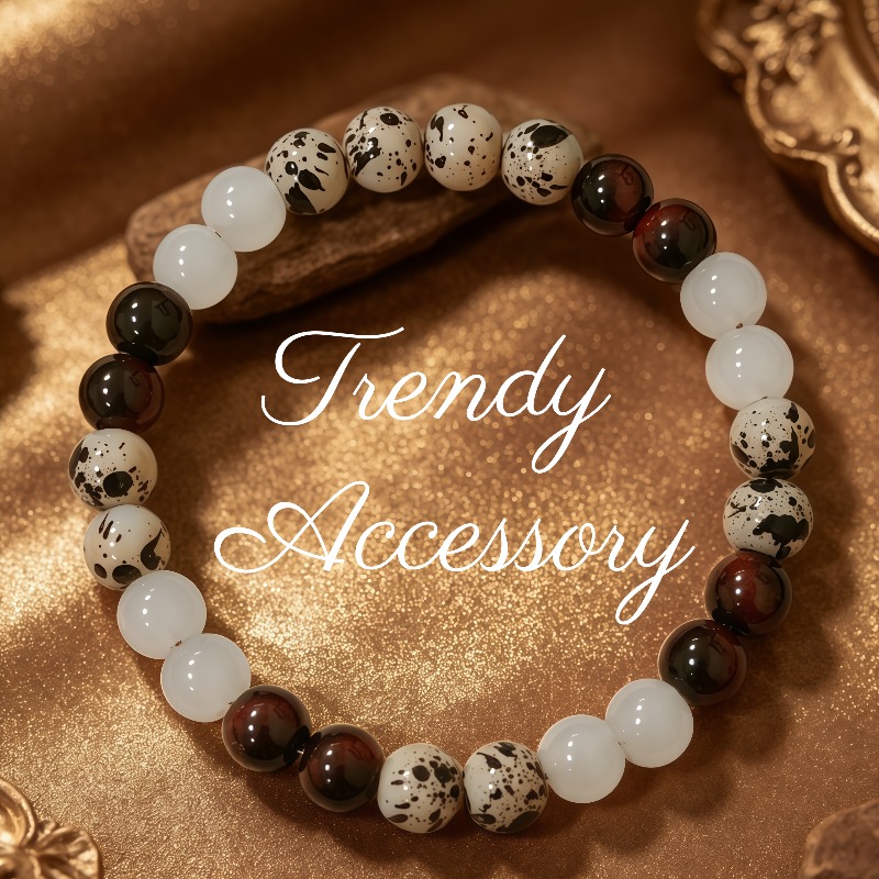 TEMU A Simple And Versatile Mixed-color Beaded Bracelet, A Niche Accessory For Daily Commutes