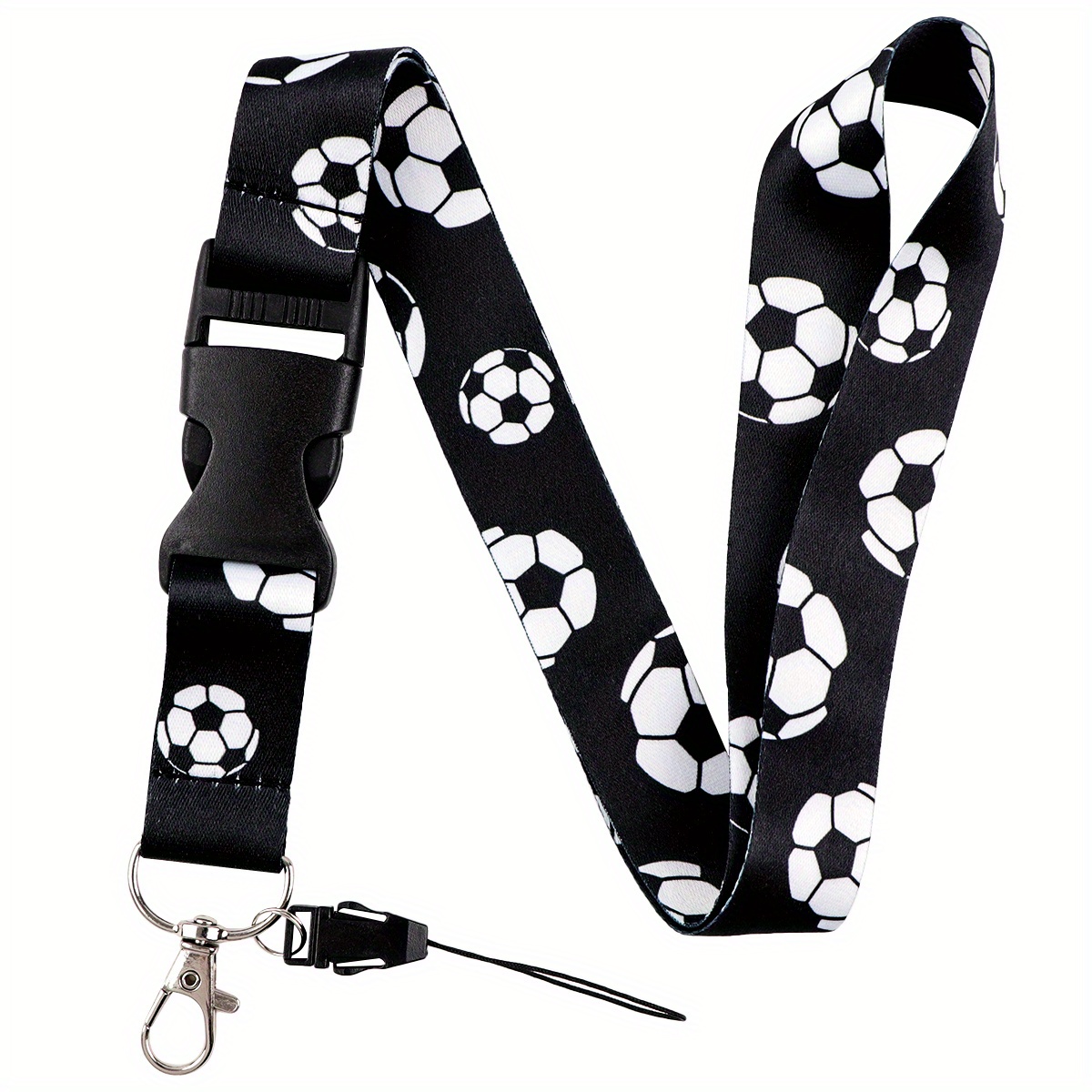 Image of 1pc Football Neck Strap Lanyards For Keys Card Pass Badge Holder Hang Rope Lanyard Key Gifts Accessories