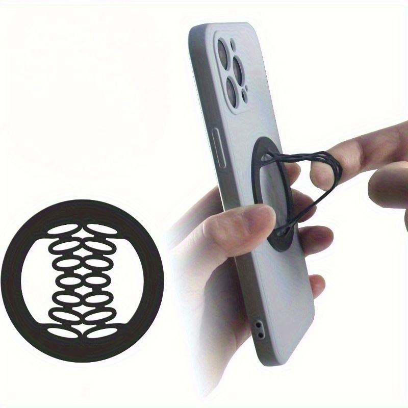 1/2 kos Držalo za telefon Silikonski oprijem za hrbtni del telefona Držalo za prste za roko, kompatibilno z Iphone, Samsung, pametnim telefonom
