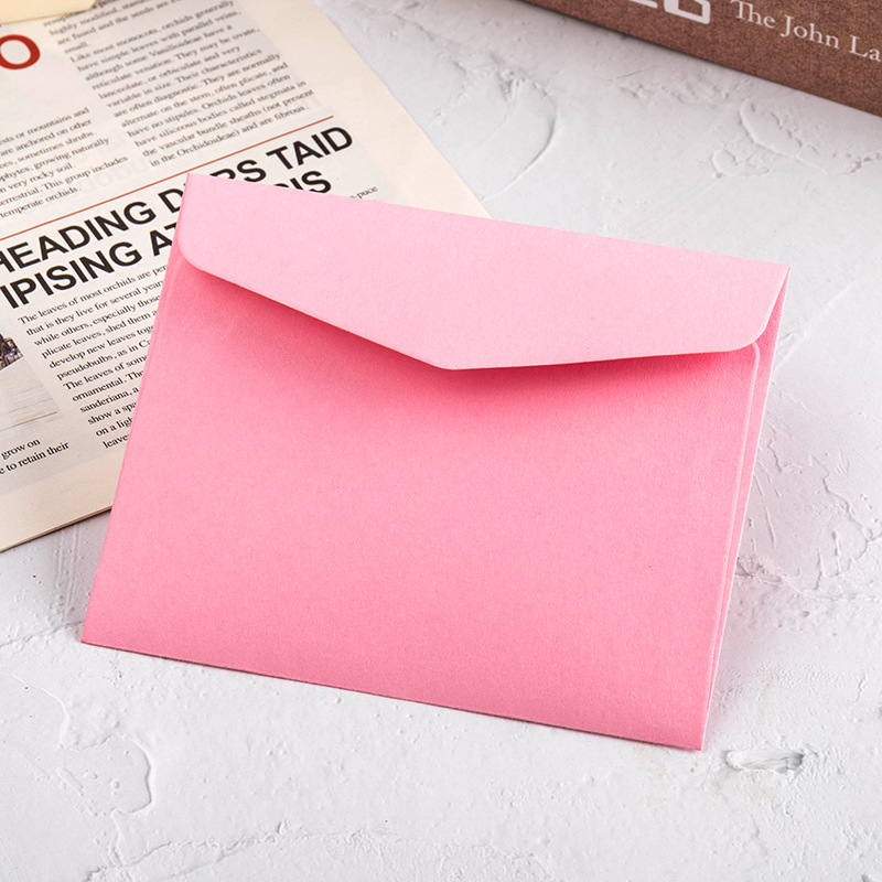 TEMU 20pcs Of Colorful Double-sided Adhesive Paper Envelopes, Fresh And Colorful Unprinted Greeting Card Envelopes