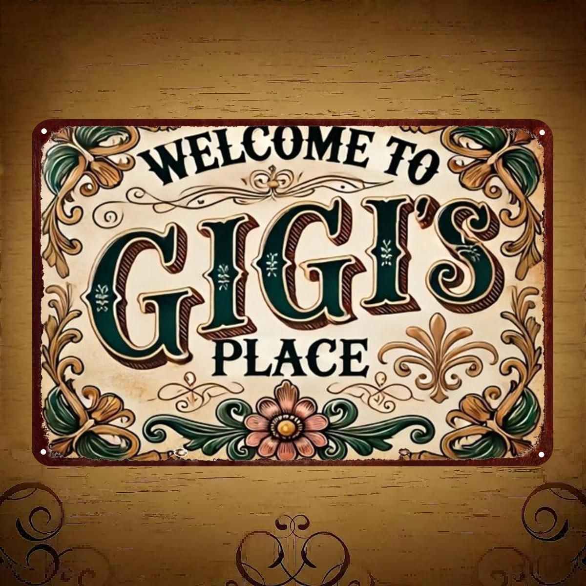 TEMU 2d Flat 1pc, Welcome To 's - Retro Metal Wall Art Sign For Home Decoration 8×12 Inch