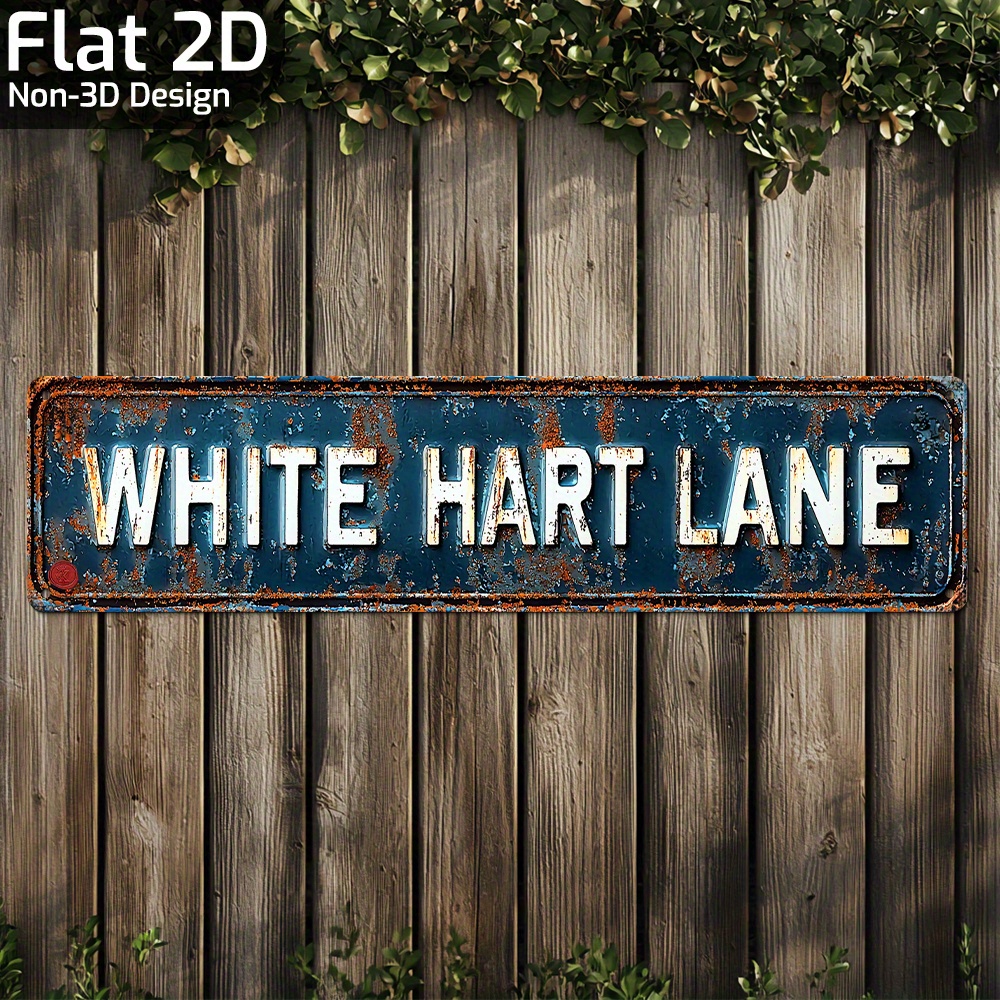 TEMU 2d Flat, 2d Flat Printing, 1pc, Football Vintage Metal Aluminum Sign, Outdoor Yard Signs (40.13cm X 10.16cm), , Retro Wall Art, Gifts For