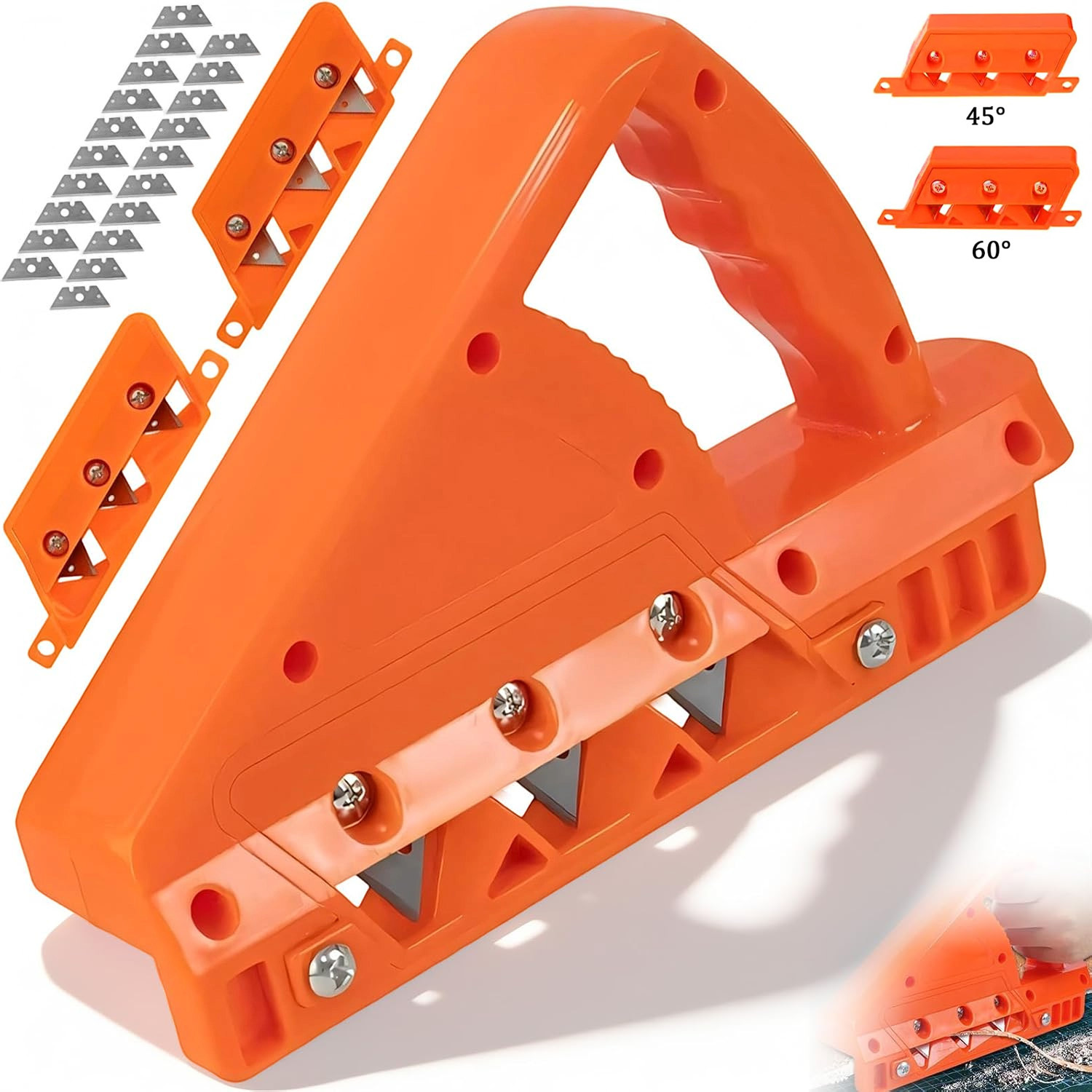 Image of Hand-operated Drywall Chamfering Planer, Equipped With Replacement For Gypsum Board Plastic And Cork Cutting Projects