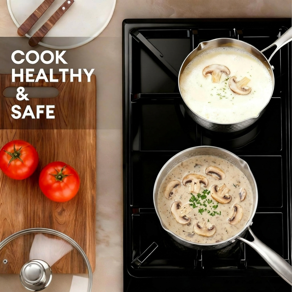 Non-Stick Titanium Saucepan with Lid