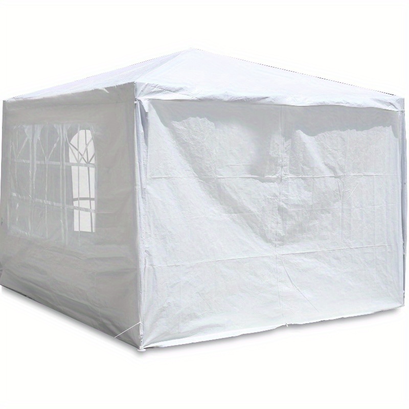 Heavy-Duty Outdoor Gazebo for Events, Featuring a 10X10 Party Tent with Four Removable Side Walls, Waterproof Sunshade, Suitable for Weddings, Camping, Backyard Gatherings, Picnics, Beaches, And Commercial Purposes