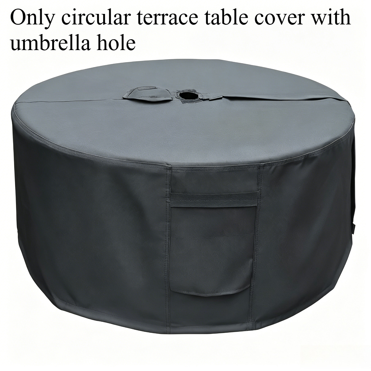 2pcs 1pc round table cover with umbrella hole suitable for most outdoor round table and chair sets made of wear resistant fabric with   umbrella hole design does not   use of sunshade   blocks dust leaves