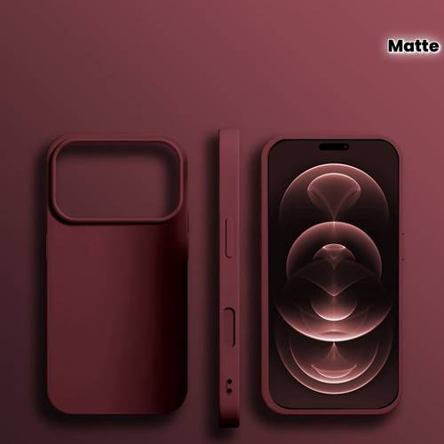 phone case luxury premium solid color frosted large hole phone case suitable for iphone 17 pro max 17 pro 17 air 17 16 15 11 13 12 14 pro max minimalist solid color phone case compatible with wireless
