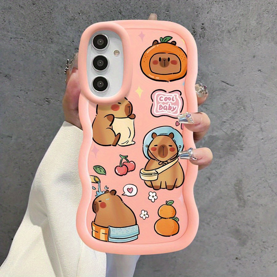 TEMU Phone Case - Kapibala Gool Baby Phone Case For Galaxy A55 A33 A12 A24 A35 A13 A16 A22 A14 A23 A53 A25 A32 A34 A52 A15 A73 A54 Cover Shell