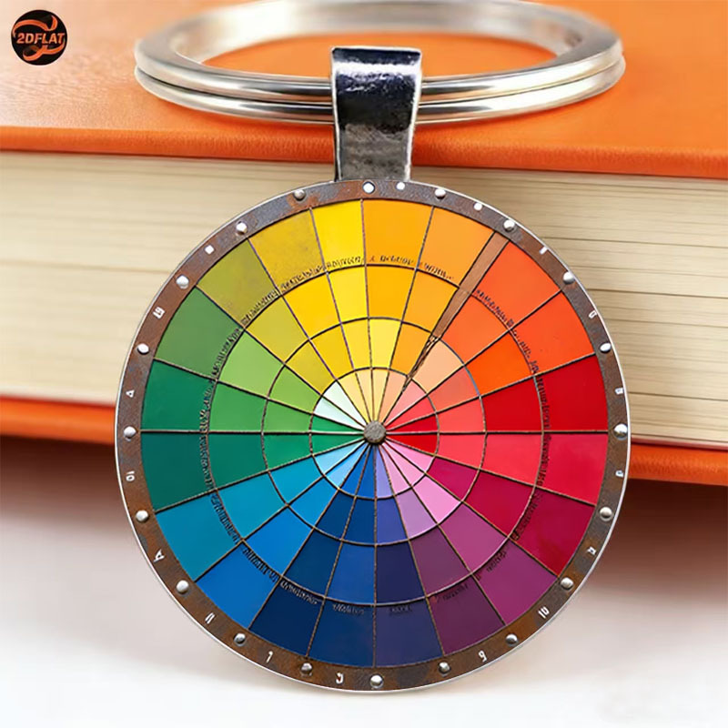TEMU Llavero metálico 2D de , 1 - Diseño de 12 colores, la de la armonía , a los entusiastas de la y recuerdos de viaje, bolsos y llaves de coche,