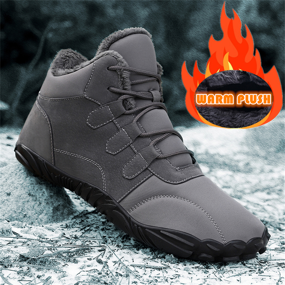 Men's & Women's Five Toe Winter Snow Boots with Plush Lining