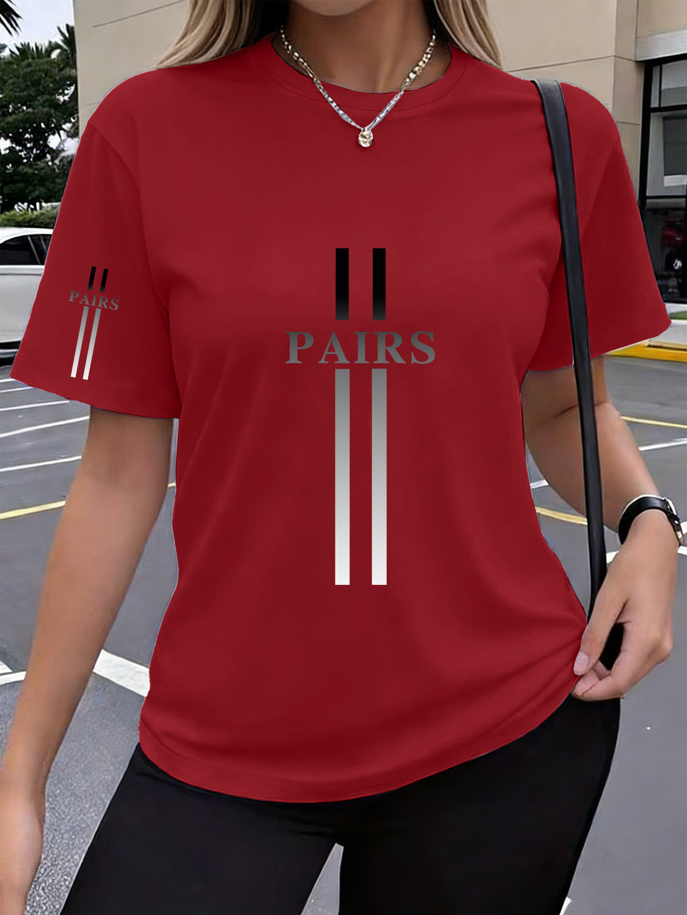 T-Shirt Femme Style Y2K — Imprimé PAIRS 0a46c868b89b4c48a260902e41a5410d Goods