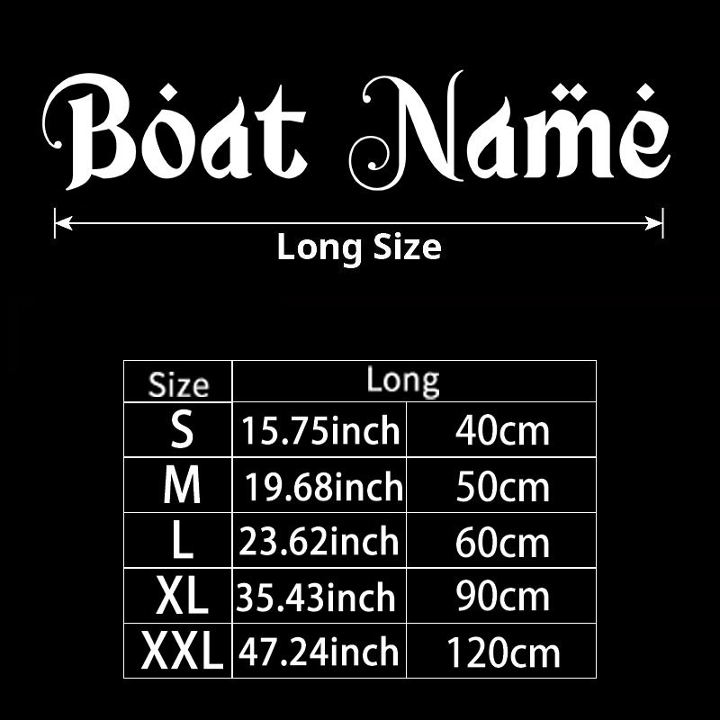 Personalized Boat Name/Text Engravable Ship Sticker