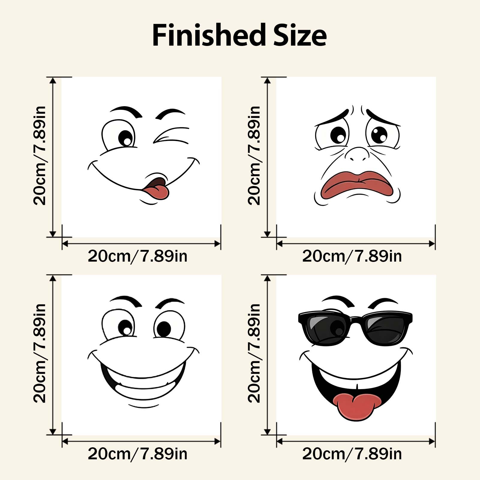 TEMU 4pcs Set Of Fun Stickers, Suitable For Refrigerators, Washing Machines, Cabinets, Trash Cans, And Storage Boxes. Diy Home Decor, Aesthetic