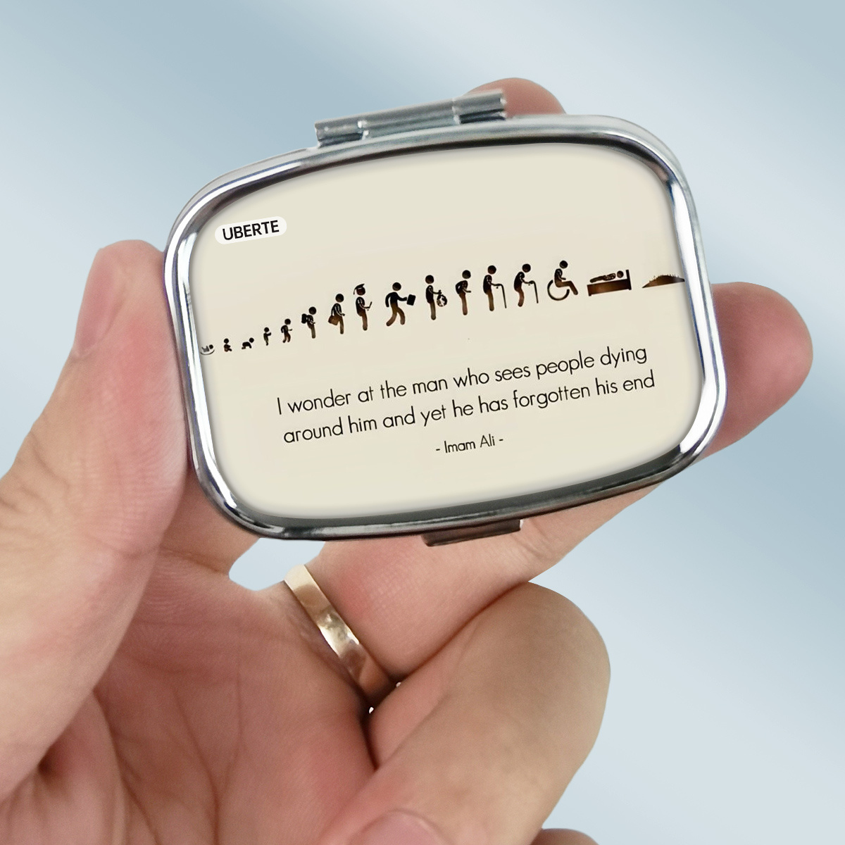 Compact 2 Compartment Pill Box Organizer