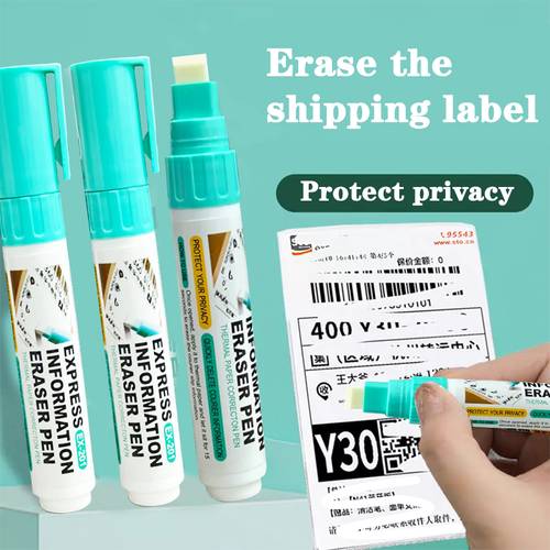 1 3 5pcs protect privacy pen marker wide tip erase waybill address labeling credit bank cards phone shipping labels pen