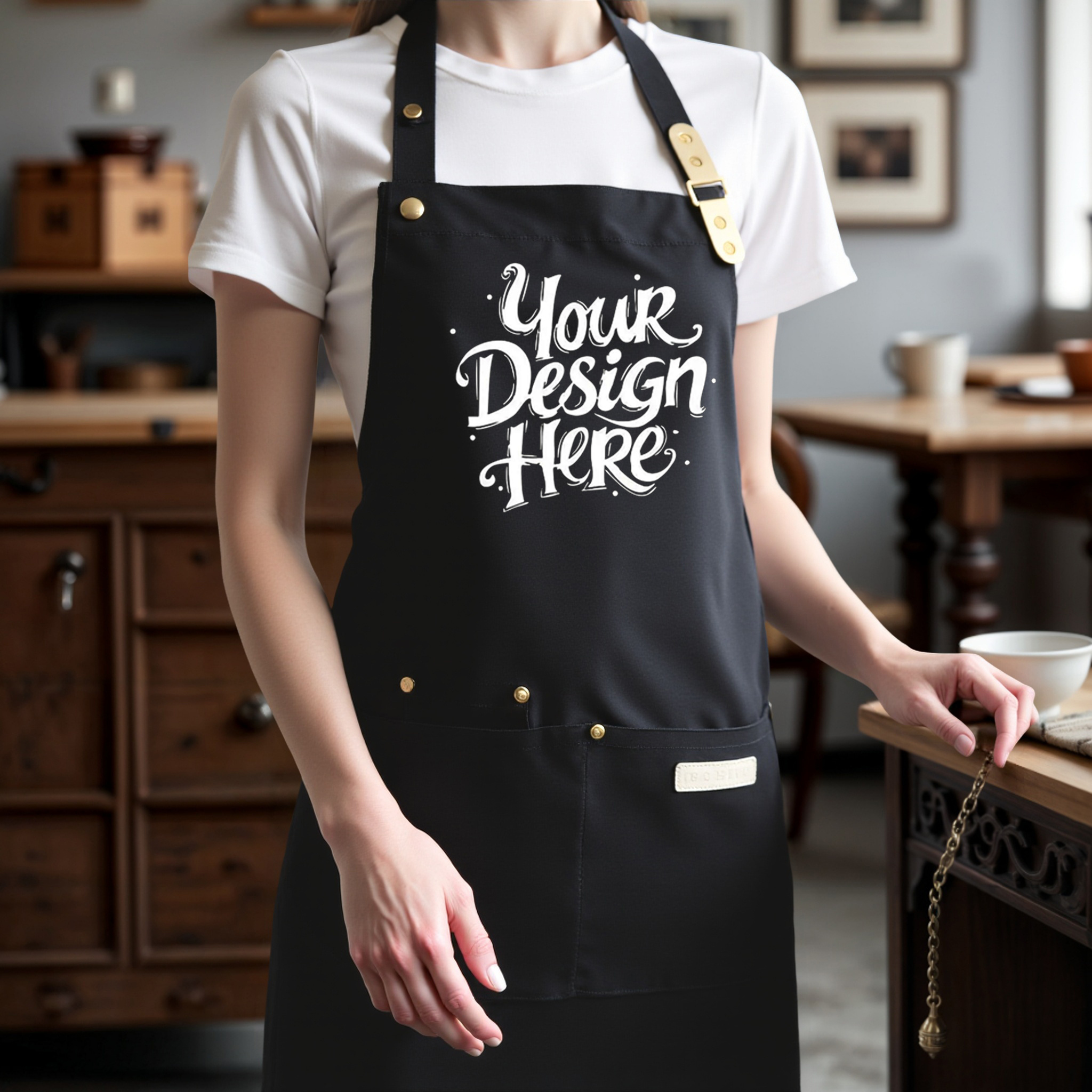 TEMU 2 Ensembles de Tabliers Personnalisables - Vêtements de Cuisine Durables et Multifonctionnels, Adaptés aux Événements, Restaurants, Cafés,