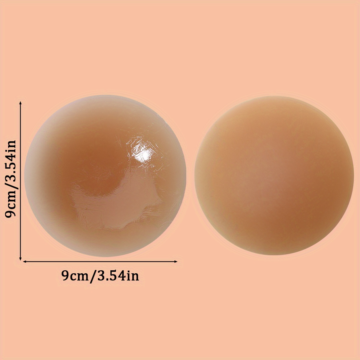 2/4pcs Adesivo de Silicone Sólido para Seios Autoadesivo 5