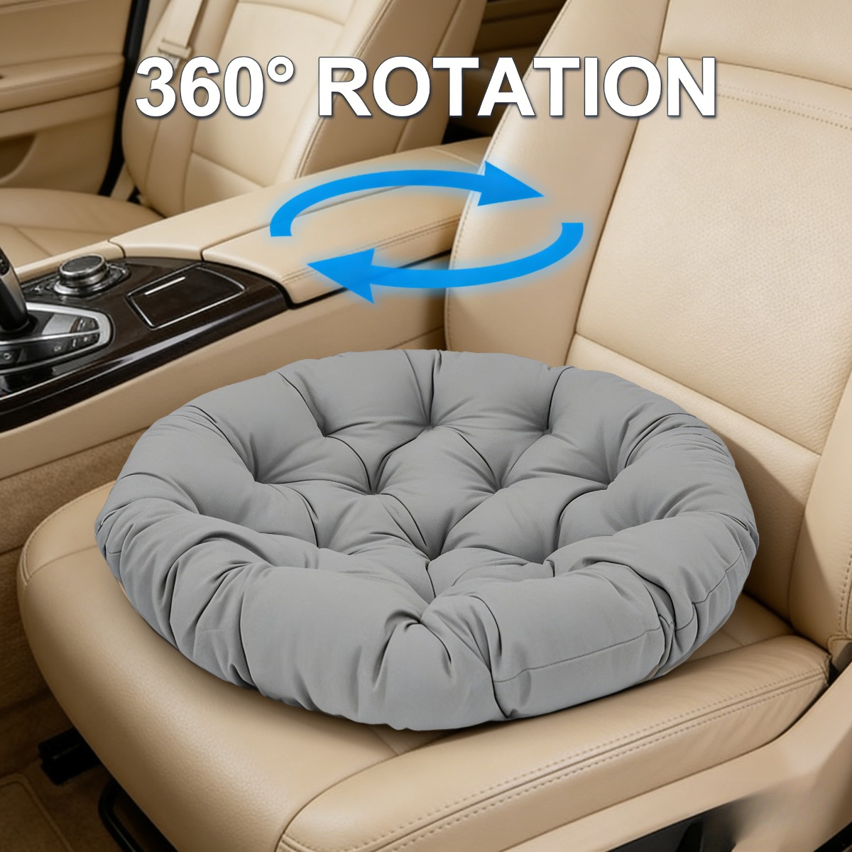 TEMU Single Car Seat | For And Mobility, Reducing Fatigue, Relaxing The Body, Ideal For Daily And Long Drives, Made Of Knit Fabric And Fiber Material