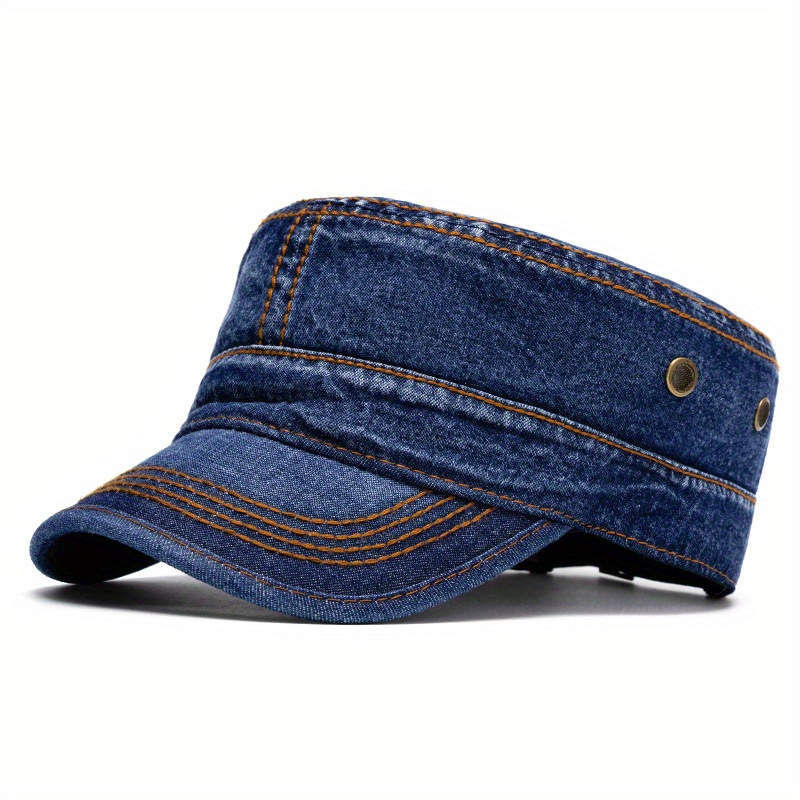 Men's And Women's Large Head Fashion Cap Washed Denim Sun Hat Baseball Cap