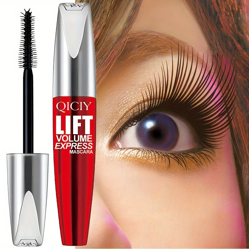 Set of 2 Black 5D Maximum Volume Mascara for Long-Lasting, Curl-Enhancing, Smudge-Proof Eye Makeup