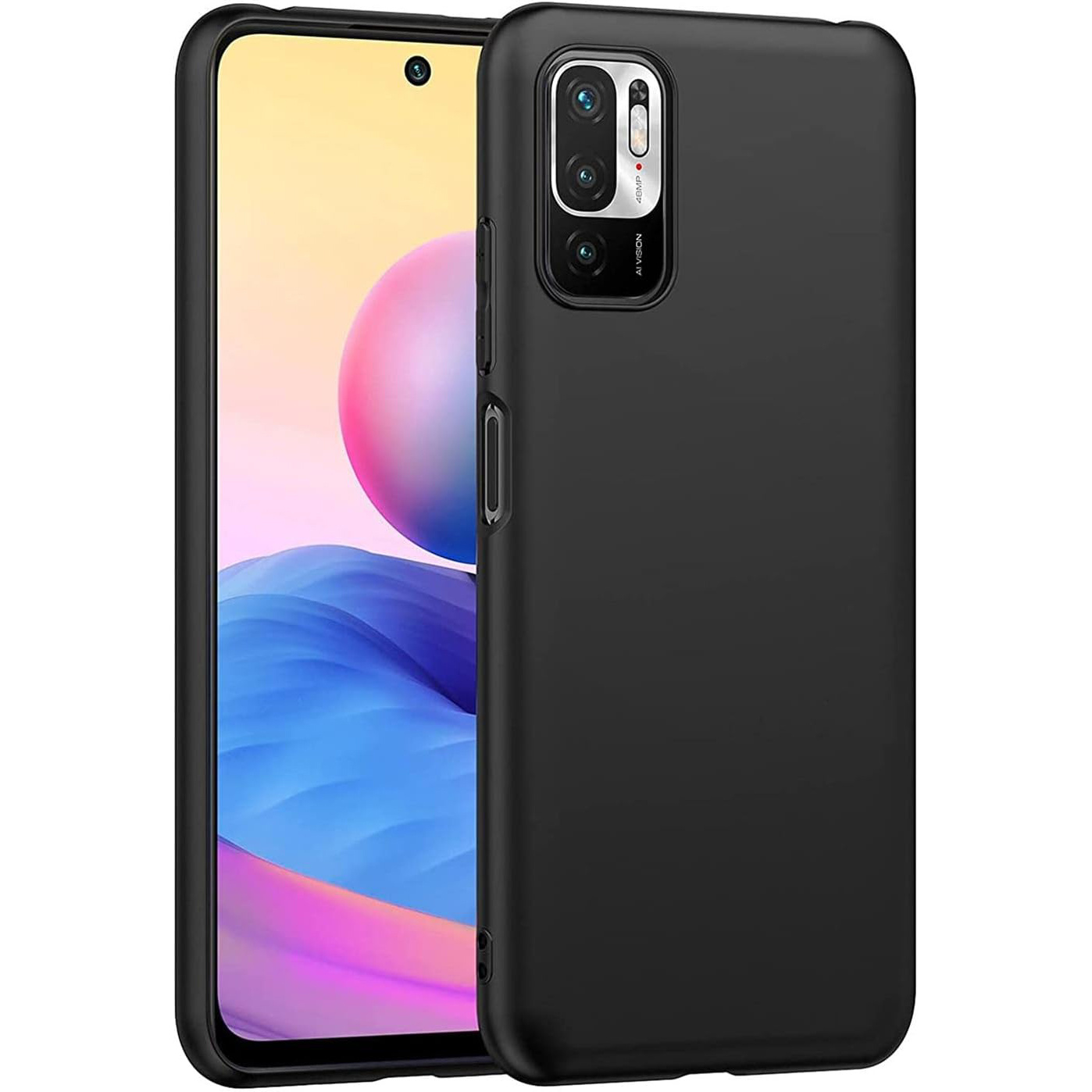 TEMU Phone Case: Case For Xiaomi Redmi Note 10 5g, Black Soft Silicone Case, Anti-scratch Shockproof, Bumper Protective Phone Cover