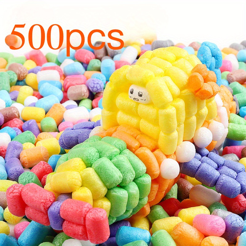 E-shop 500-teiliges Magisches Schaumstoff-Mais-Bastelset, - und Modellbausatz, Kunstbedarf, Schaummaterial für DIY-Projekte und Dekorationen