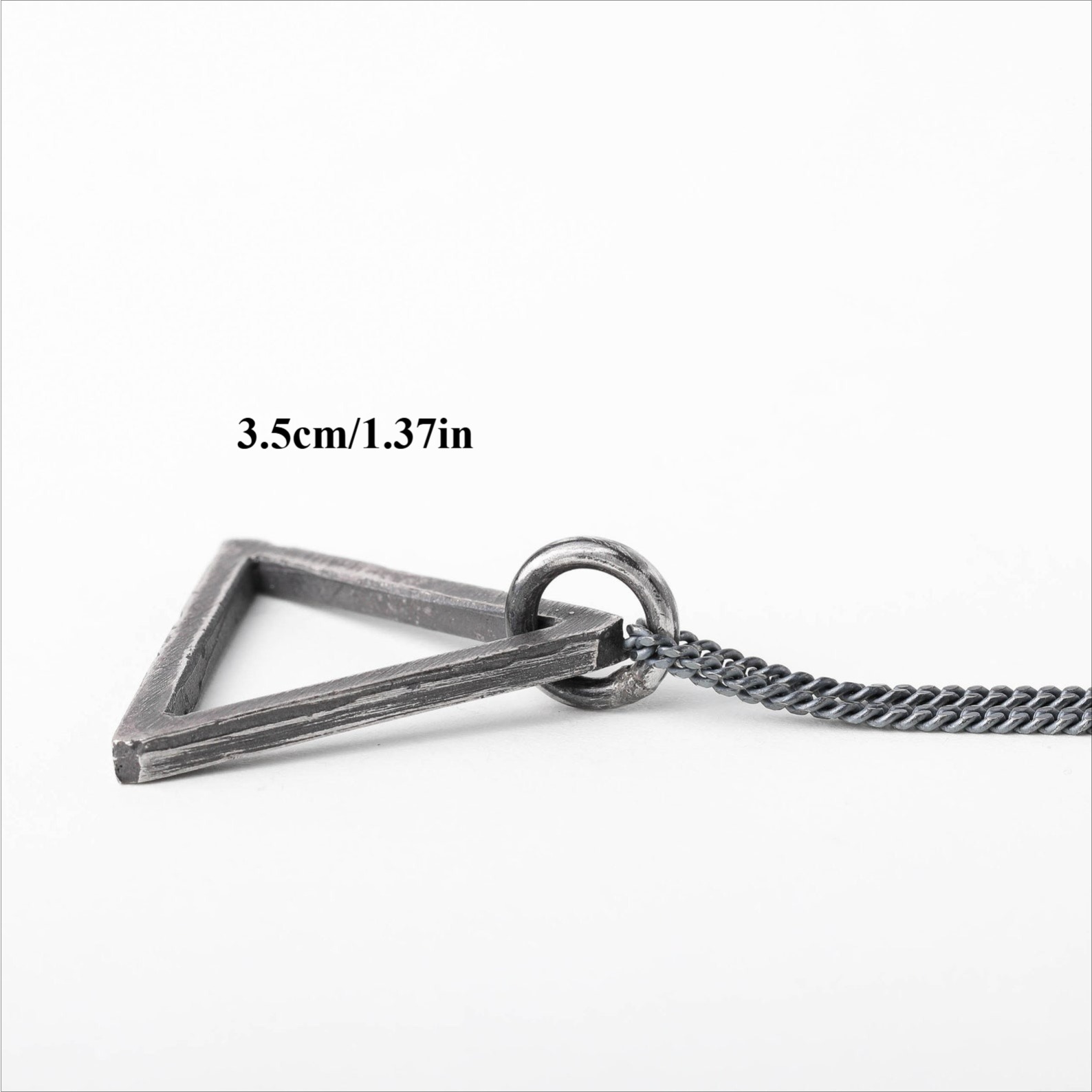 Men's Triangle Pendant Necklace for Everyday Wear