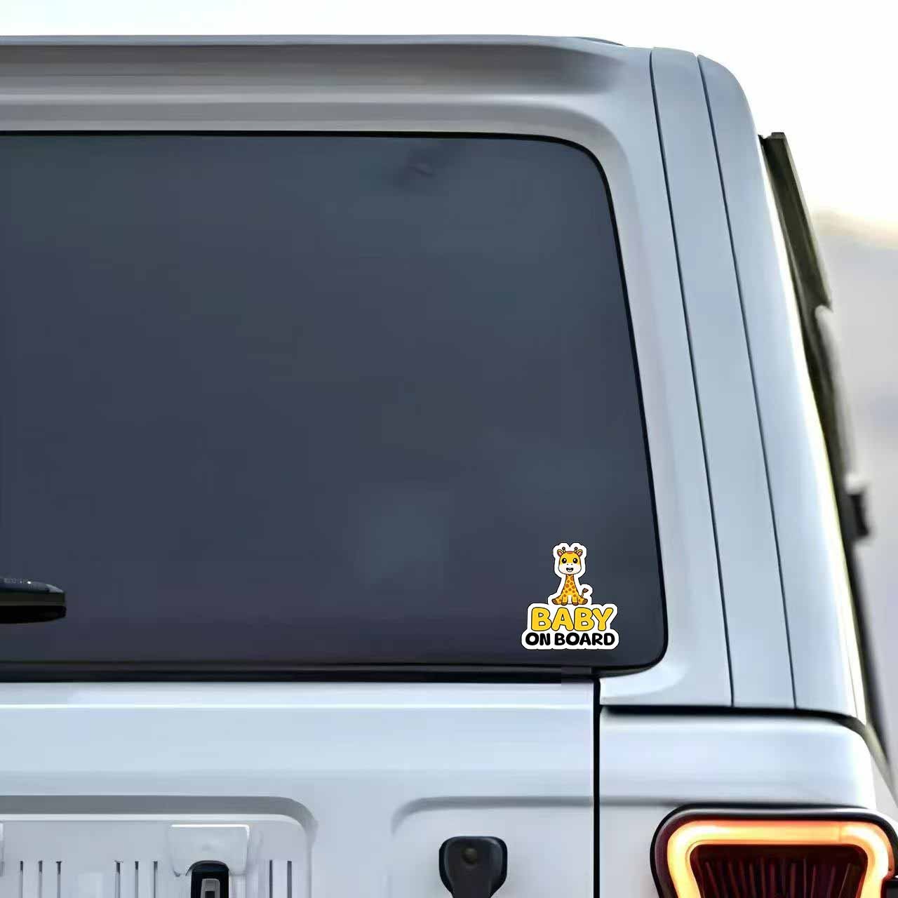Cartoon Youngsters On Board Vinyl Decal Sticker