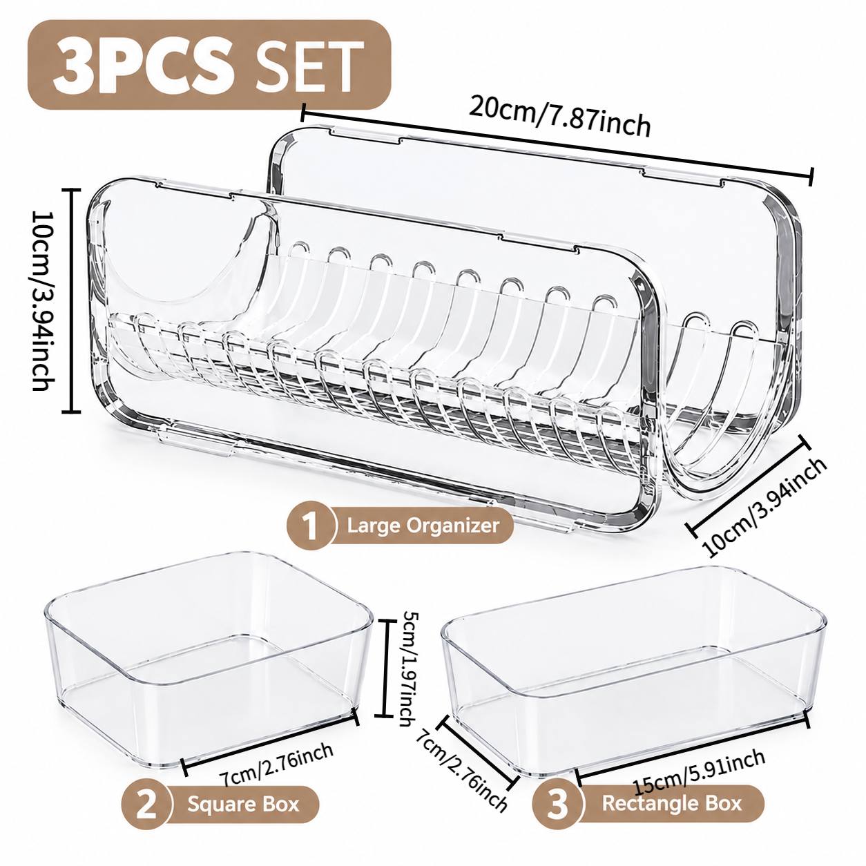TEMU Storage Boxes Hair Tool Organizer, Clear Acrylic Curling Iron Holder, Blow Dryer Storage Box, Flat Iron And Straightening Brush Organizer,