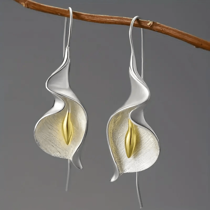 imagen del artículo Par de exquisitos pendientes colgantes minimalistas para mujer, diseño único plateado perfecto para regalar y usar diariamente, ideal como regalo de Navidad o San Valentín, Abrir en una nueva pestaña.