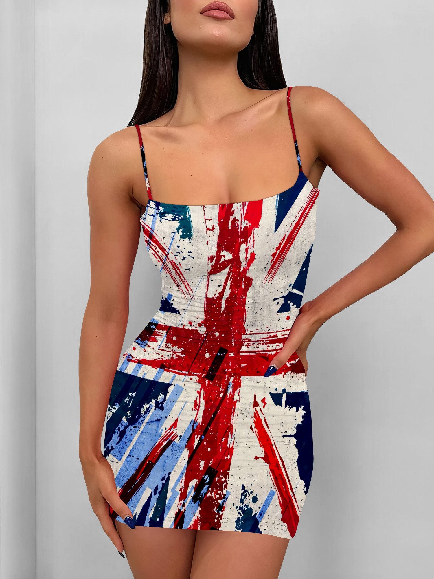 british flag bodycon dress Union Jack Racerback Dress
