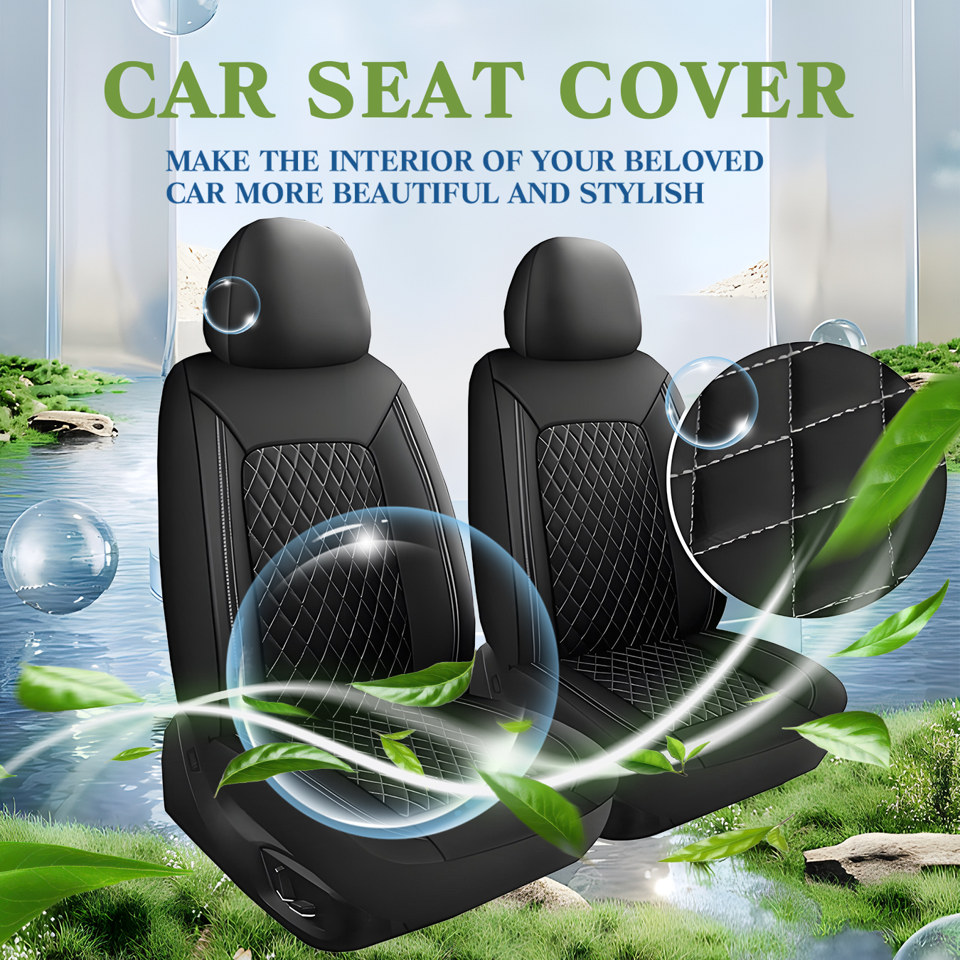 TEMU Car Seat Covers Seats Fit For Renault, , Fashionable Appearance, Scratch Resistant, Car Accessories, Car Accessories Interior, Car Decorcar,