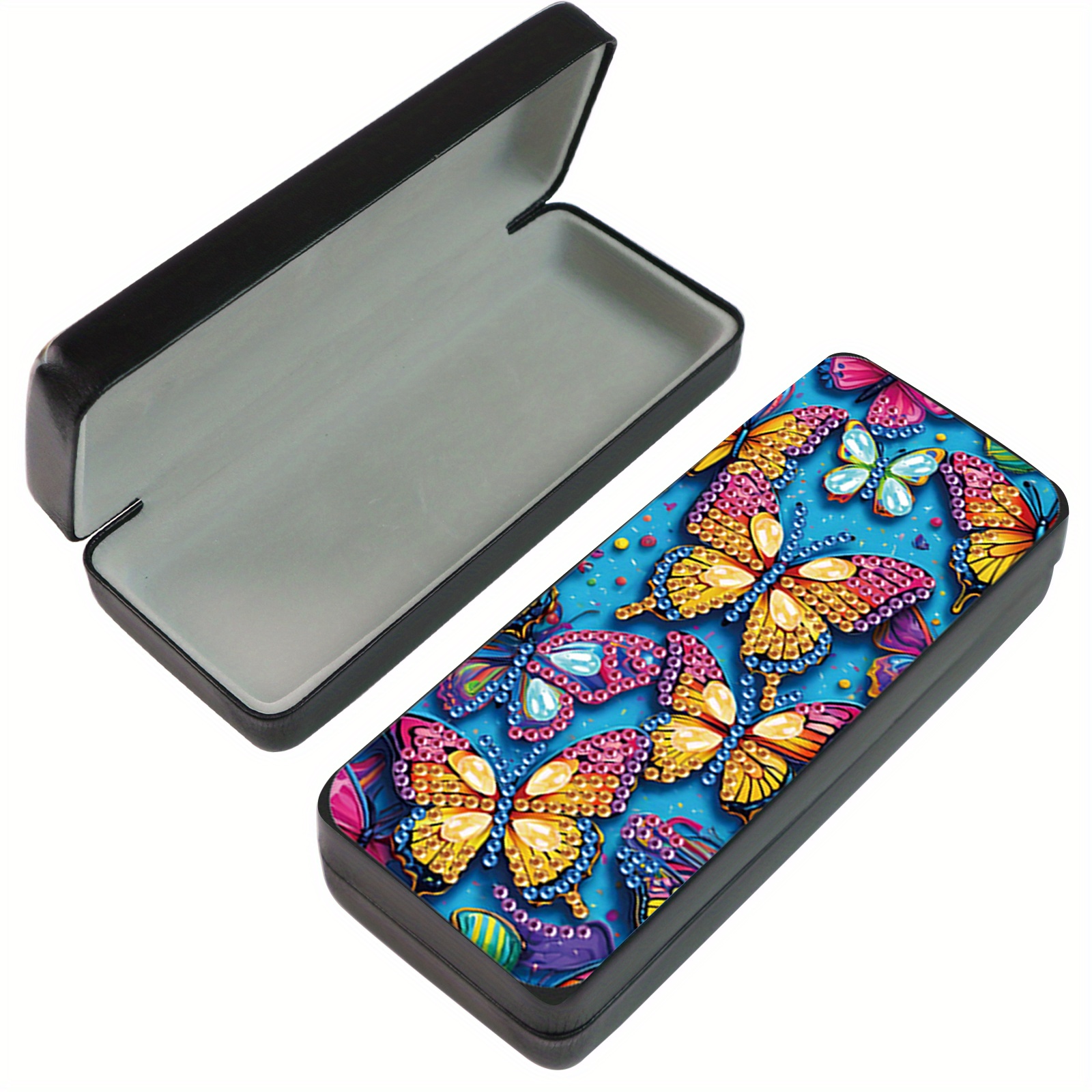 

Diy 5d Diamond Art Glasses Case - Unique Handmade Acrylic Eyewear Storage Box With Design, Travel & Gifts, Artistic Gift Item| Pattern Case|acrylic Glasses Case, Cute Glasses Case