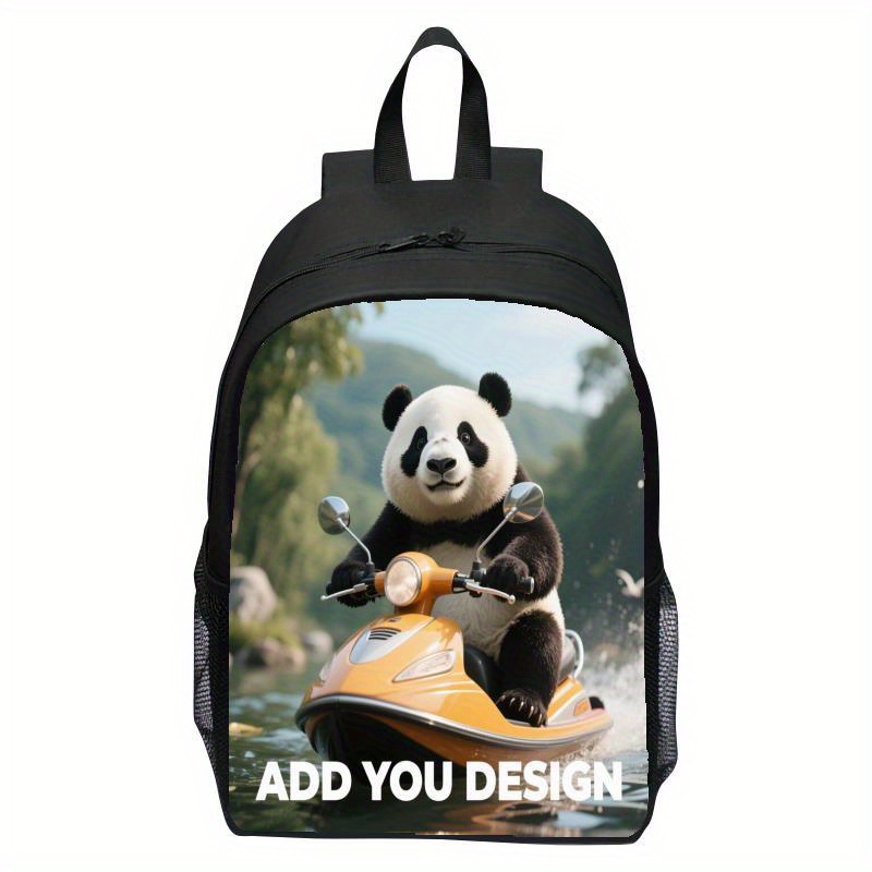TEMU Customizable Backpack With Your Text, Photos, And Designs - A Spacious 16-inch Laptop Bag Suitable For Personalized Designs For School, Gym, And