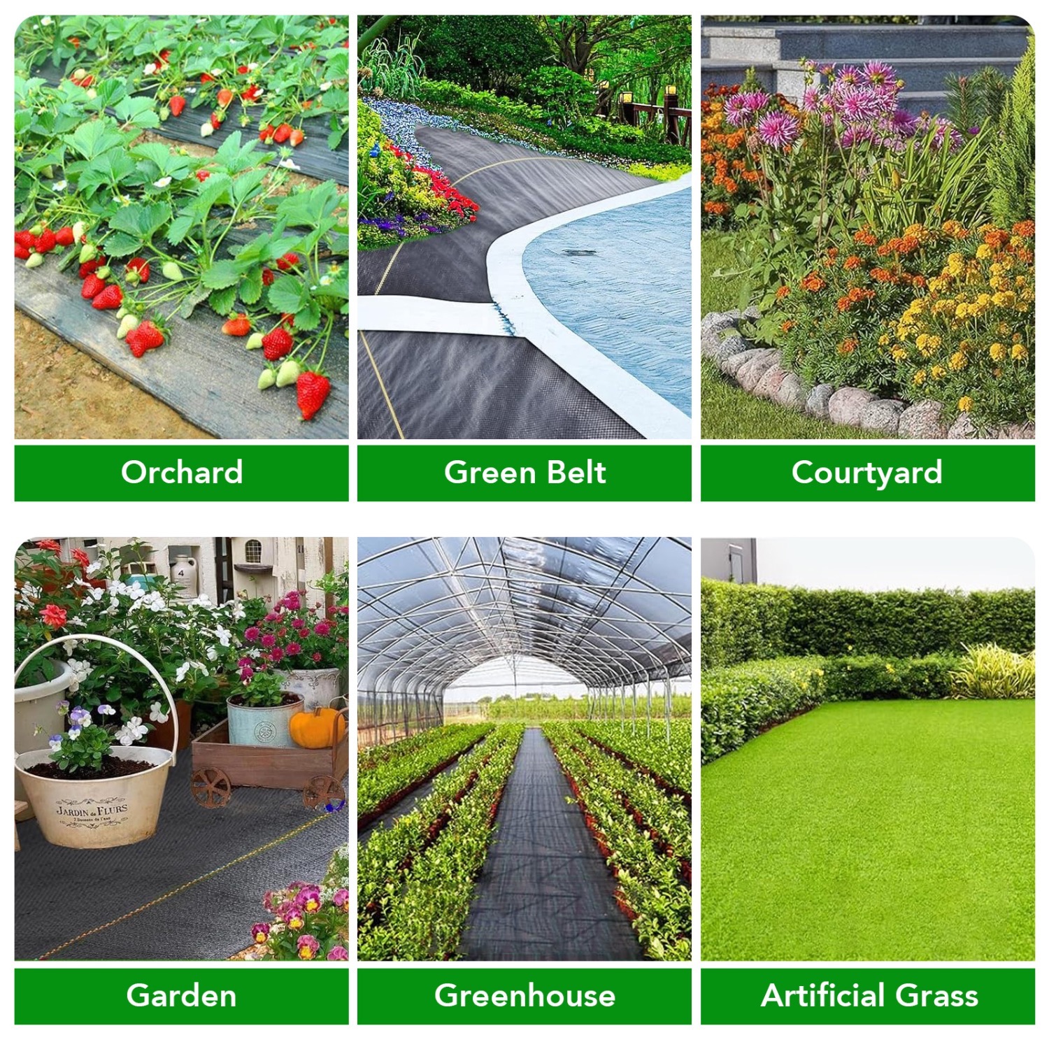 Black Weed Barrier 3.5oz Landscape Premium Fabric-heavy Duty Cloth With Superior Permeability Weed Control Convenient Design
