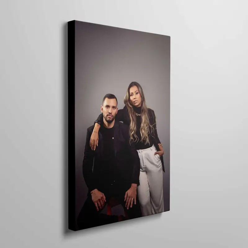 E-shop Anpassbarer Familienfotorahmen - Personalisierte UV-Druck Wandkunst, Holzrahmen, Ideal für Heimbüro-Dekor, für Wohnzimmer, Schlafzimmer,