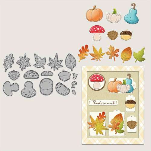 Matrice De Découpe Métal Halloween - Forme Chat Et Citrouille, Pour Scrapbooking, Cartes