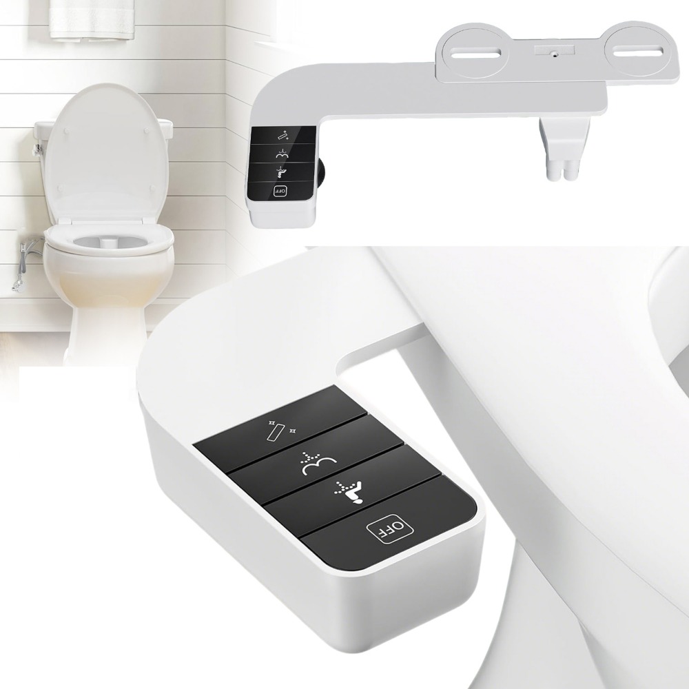 Toilet Bidet Connector, Bidet Seat With Dual Spray Nozzle